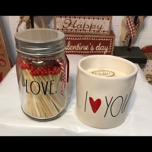 RAE DUNN Candle & Matches